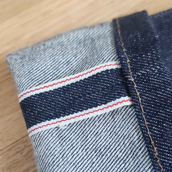 Gustin Selvedge Jeans Slim Raw Button Fly MADE IN THE USA #116699  (34x30) - Picture 1 of 9